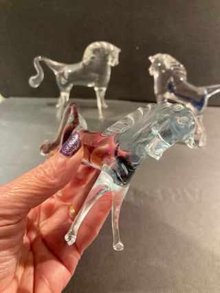 Caballos de Cristal Murano - Set di 3