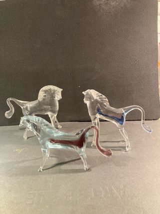 Caballos de Cristal Murano - Set di 3