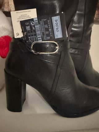 Botas altas Massimo Dutti pretas