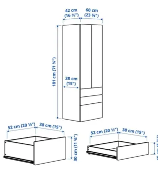 Armario infantil blanco