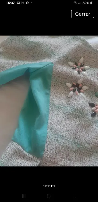 Vestido Holypreppy Beige y Turquesa