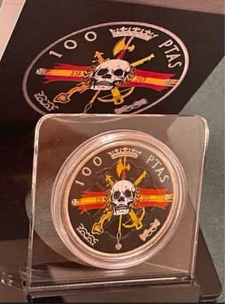 Moneda 100 Pesetas Plata Legion Española