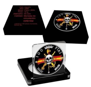 Moneda 100 Pesetas Plata Legion Española