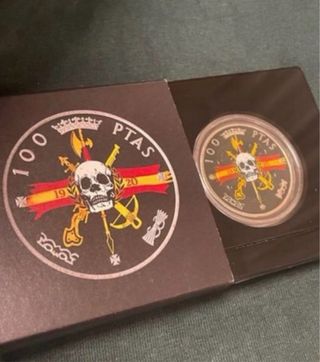 Moneda 100 Pesetas Plata Legion Española