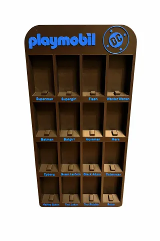 Expositor Playmobil Kinder DC Comics
