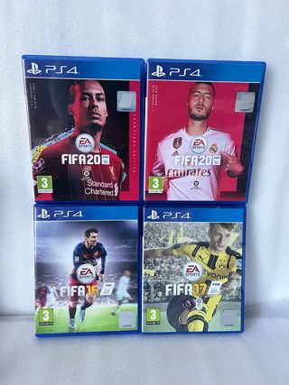 Lote 4 Juegos PS4 FIFA (20, 16, 17)
