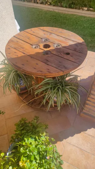 Bobinas de madera para mesa