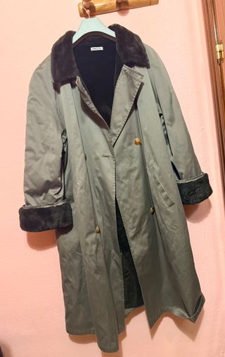 Abrigo largo con pelo