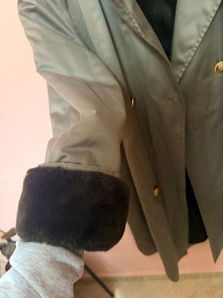 Abrigo largo con pelo