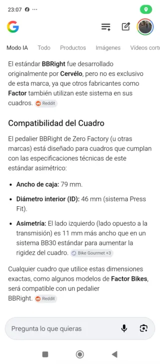 Pedalier ZeroFactory bbrigth Cervélo y compatibles