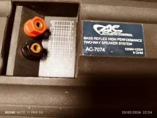 ACUSTIC CONTROL AC-7074 ALTAVOCES PASIVOS.