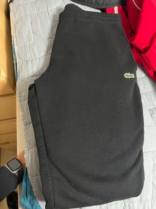 Pantalones Largos Lacoste Negros