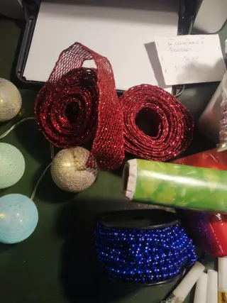 Luci natalizie blu e oro