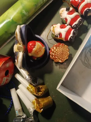 Luci natalizie blu e oro