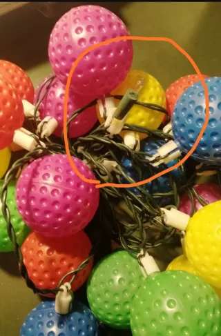 Luci natalizie blu e oro