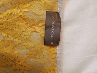 DIANA GALLESI Cardigan Pizzo Giallo Rosa