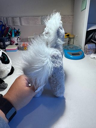 Peluche Unicornio Gris Suave