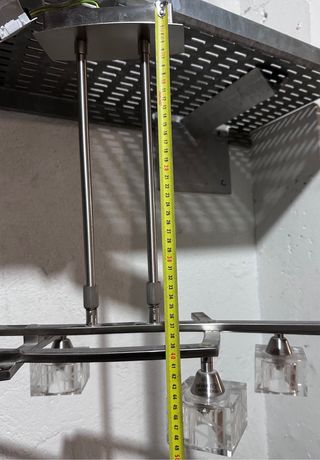 Lámpara de techo moderna cristal y metal