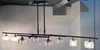 Lámpara de techo moderna cristal y metal