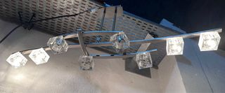 Lámpara de techo moderna cristal y metal