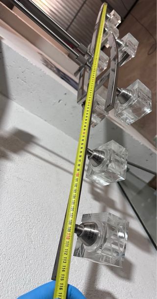 Lámpara de techo moderna cristal y metal