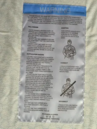 Fular porteo babiini