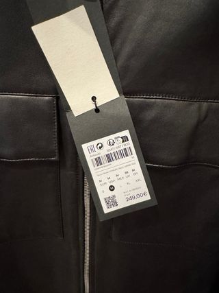 Chaqueta Piel Negra Hombre Massimo Dutti