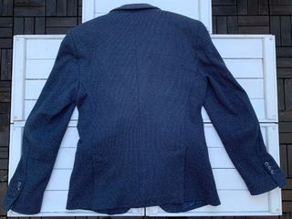Giacca Uomo Zara Man TG. 48 Blazer Jersey Blu