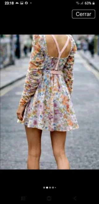 Vestido vaporoso Masavi floral