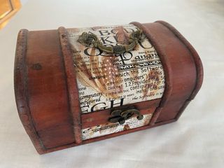 Barómetro y Radio Madera Antiguos