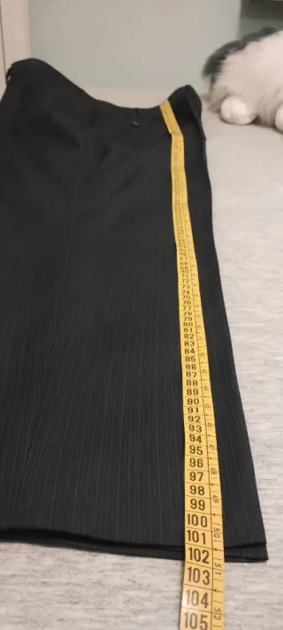 Traje completo hombre gris marengo raya T62