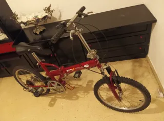 Bicicleta Plegable Montaña Roja