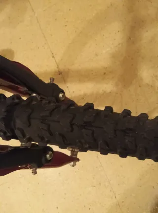 Bicicleta Plegable Montaña Roja