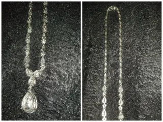Collar de plata y circonita