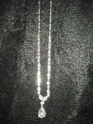 Collar de plata y circonita