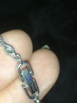 Collar de plata y circonita