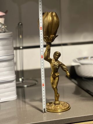 Pieza de bronce antigua coleccionable