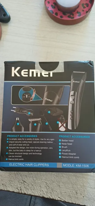 Corta pelo o afeitadora recargable