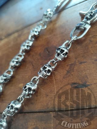 Catena portafoglio teschio skull