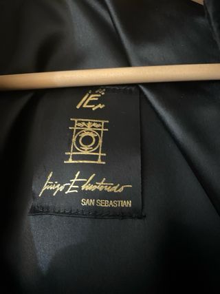 Abrigo Mouton Piel Alta Peletería Negro