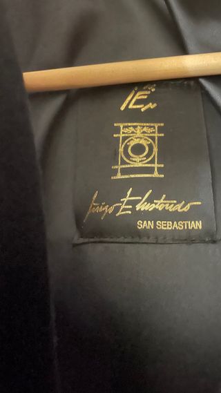 Abrigo Mouton Piel Alta Peletería Negro