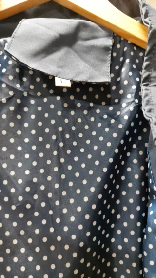 Chaqueta chubasquero azul