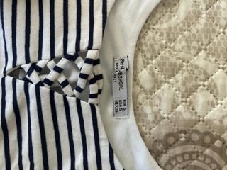 Top corto Bershka rayas