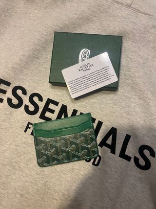 Portacarte Goyard Verde