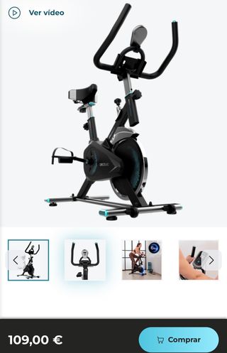 Bicicleta Estática DrumFit Indoor 6000 de Cecotec
