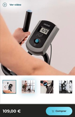 Bicicleta Estática DrumFit Indoor 6000 de Cecotec