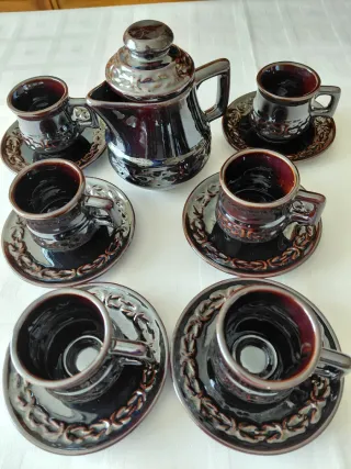 Juego de café vintage cerámica.