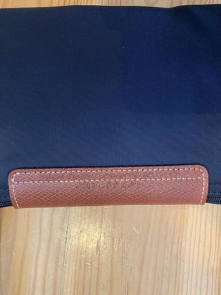 Mala Longchamp L preta e castanha