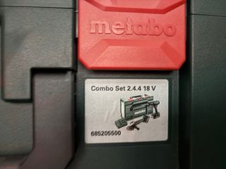 Maleta Metabo para radial y atornillador
