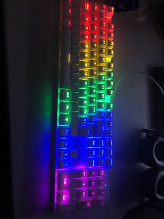 Teclado Gaming Mars Gaming Blanco RGB
